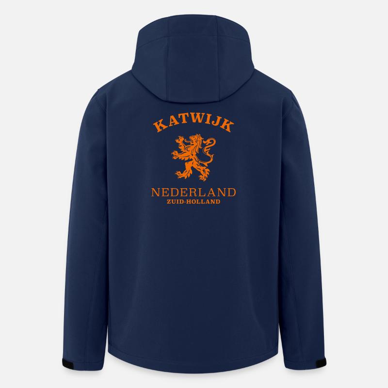 Katwijk Netherlands Niederlande - Recycelte Männer Softshell-Jacke von Stanley/Stella - Navy