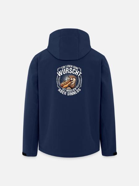 Hot Dog Otter Wurst - Recycelte Männer Softshell-Jacke von Stanley/Stella - Navy