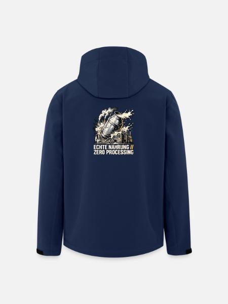 Echte Milch Rohmilch - Recycelte Männer Softshell-Jacke von Stanley/Stella - Navy