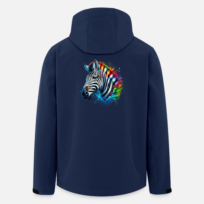 Zebra - Recycelte Männer Softshell-Jacke von Stanley/Stella - Navy