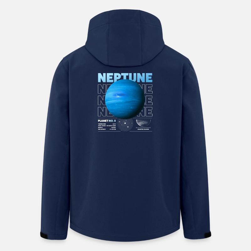 Neptun details - Recycelte Männer Softshell-Jacke von Stanley/Stella - Navy