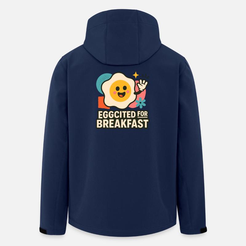 Frühstücksfreude pur - Recycelte Männer Softshell-Jacke von Stanley/Stella - Navy