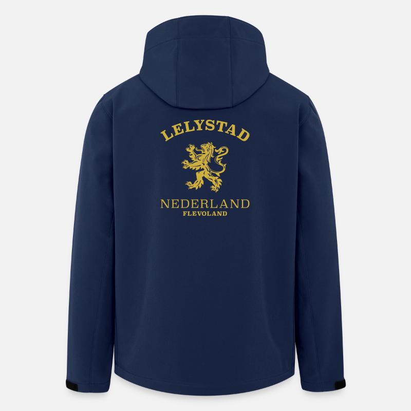 Lelystad, Norvège, Norvège - Veste softshell homme en polyester recyclé Stanley/Stella - marine