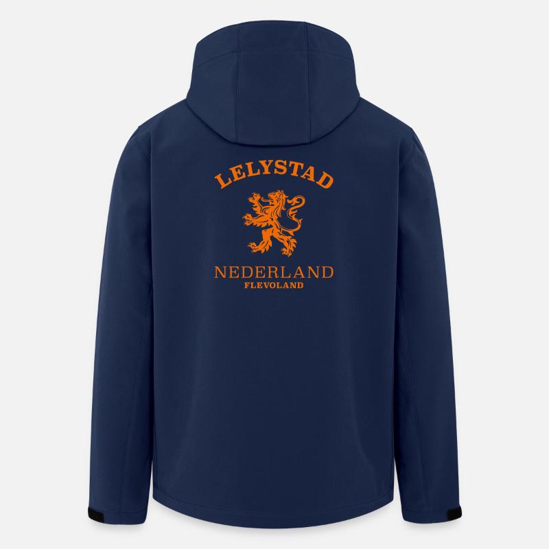 Lelystad, Norway, Norway - Men’s Recycled Softshell Jacket by Stanley/Stella - navy