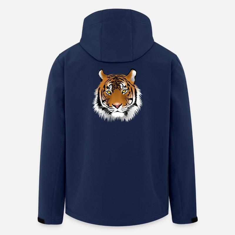 tiger - Recycelte Männer Softshell-Jacke von Stanley/Stella - Navy