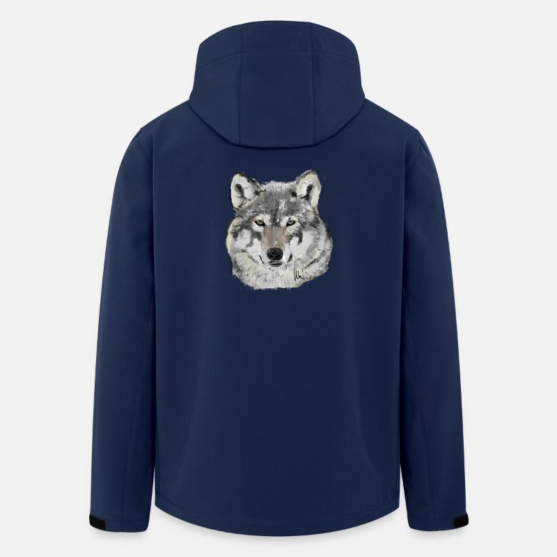 Wolf - Recycelte Männer Softshell-Jacke von Stanley/Stella - Navy