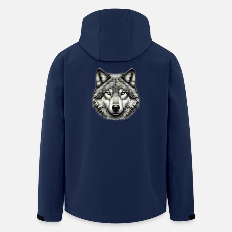 Wolf - Recycelte Männer Softshell-Jacke von Stanley/Stella - Navy