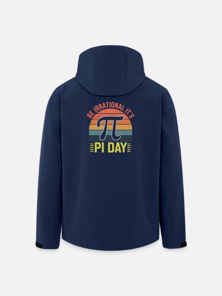 Seien Sie irrational - es ist Pi-Tag! - Recycelte Männer Softshell-Jacke von Stanley/Stella - Navy