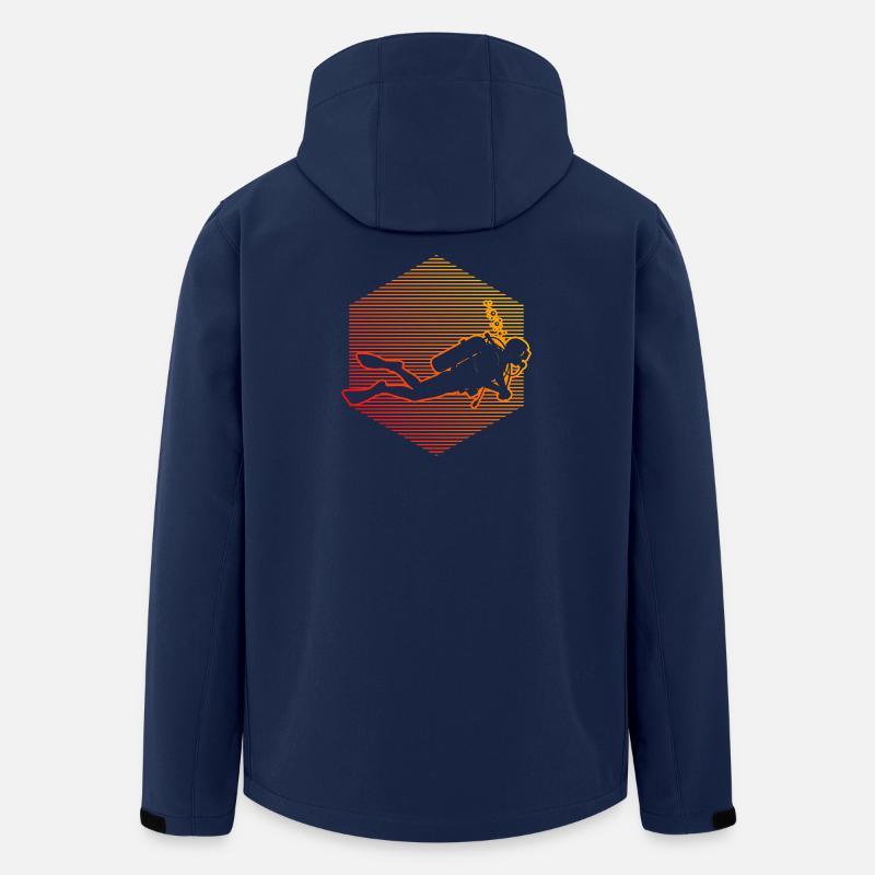 Diving Artwork für dein Outfit - Recycelte Männer Softshell-Jacke von Stanley/Stella - Navy