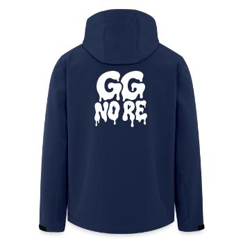 GG No Re Gaming Spruch Horror Typografie - Recycelte Männer Softshell-Jacke von Stanley/Stella - Navy - Hinten - AI Model Male 185 light (185cm)