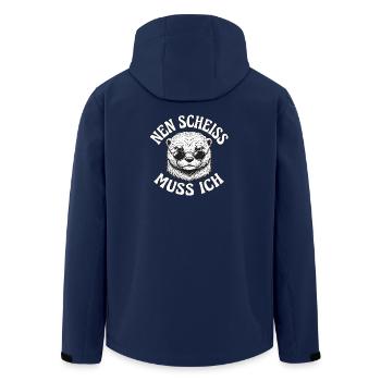 Otter Hat Kein Bock - Recycelte Männer Softshell-Jacke von Stanley/Stella - Navy - Hinten - AI Model Male 185 light (185cm)