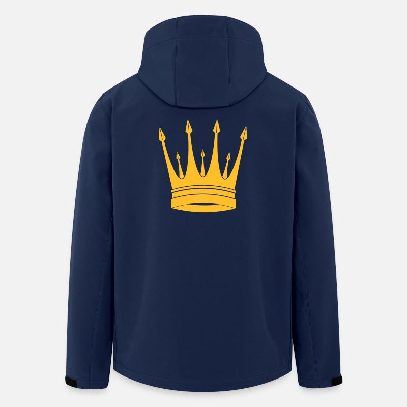 Krone / König / Crown / King - Recycelte Männer Softshell-Jacke von Stanley/Stella - Navy