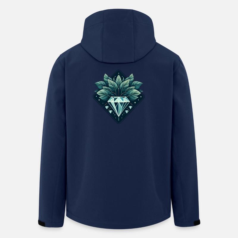 Blühender Diamant - Recycelte Männer Softshell-Jacke von Stanley/Stella - Navy