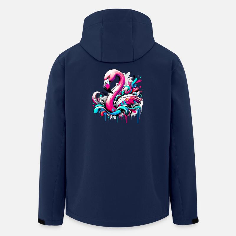 Flamingo - Recycelte Männer Softshell-Jacke von Stanley/Stella - Navy