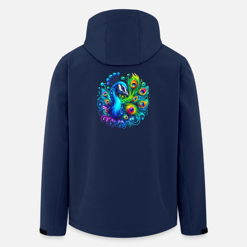 Peacock - Men’s Recycled Softshell Jacket by Stanley/Stella - navy