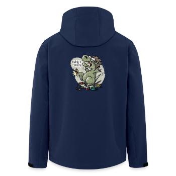 Daddys enemy - Recycelte Männer Softshell-Jacke von Stanley/Stella - Navy - Hinten - AI Model Male 185 light (185cm)