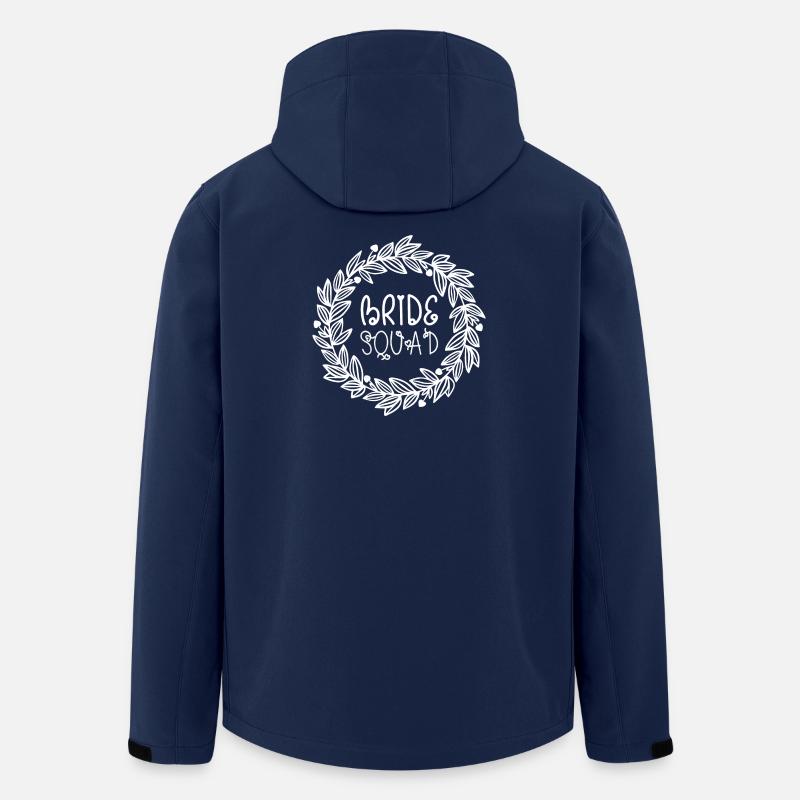 Bride Squad Couronne Feuilles - Veste softshell homme en polyester recyclé Stanley/Stella - marine