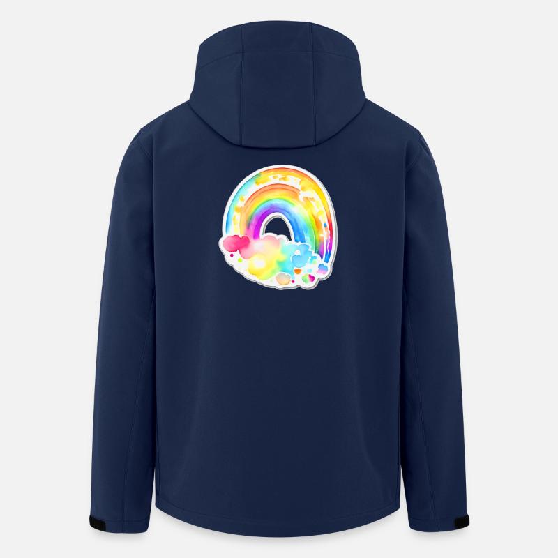 Rainbow - Men’s Recycled Softshell Jacket by Stanley/Stella - navy