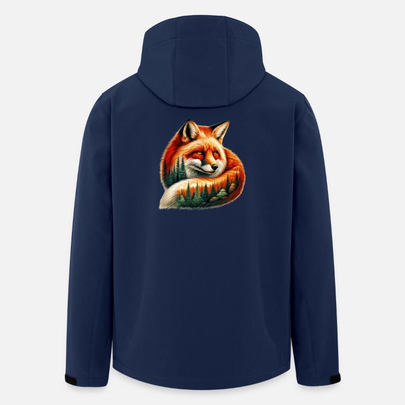 Fuchs - Recycelte Männer Softshell-Jacke von Stanley/Stella - Navy