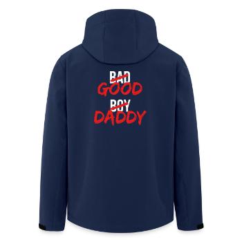 Bad Boy/Good Daddy |lustiges Design für Väter, Väter - Recycelte Männer Softshell-Jacke von Stanley/Stella - Navy - Hinten - AI Model Male 185 light (185cm)