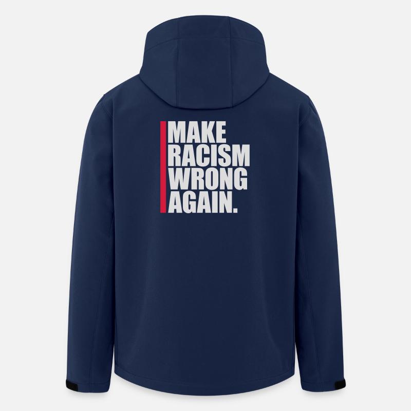 make racism wrong again - Recycelte Männer Softshell-Jacke von Stanley/Stella - Navy