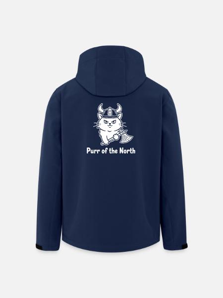 Viking Katze mit Axt - Recycelte Männer Softshell-Jacke von Stanley/Stella - Navy