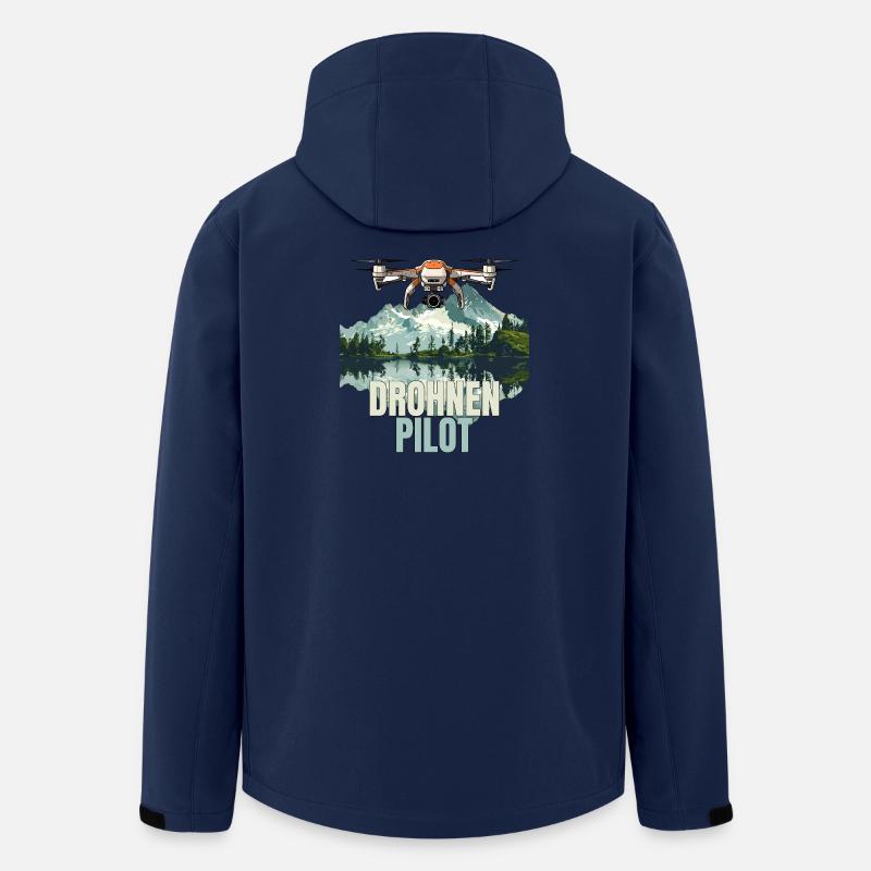 Drohnen Pilot - Recycelte Männer Softshell-Jacke von Stanley/Stella - Navy