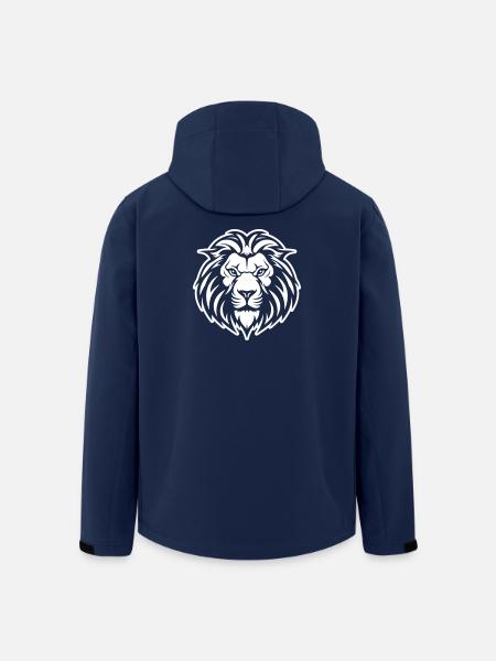 Löwe Kopf - Recycelte Männer Softshell-Jacke von Stanley/Stella - Navy