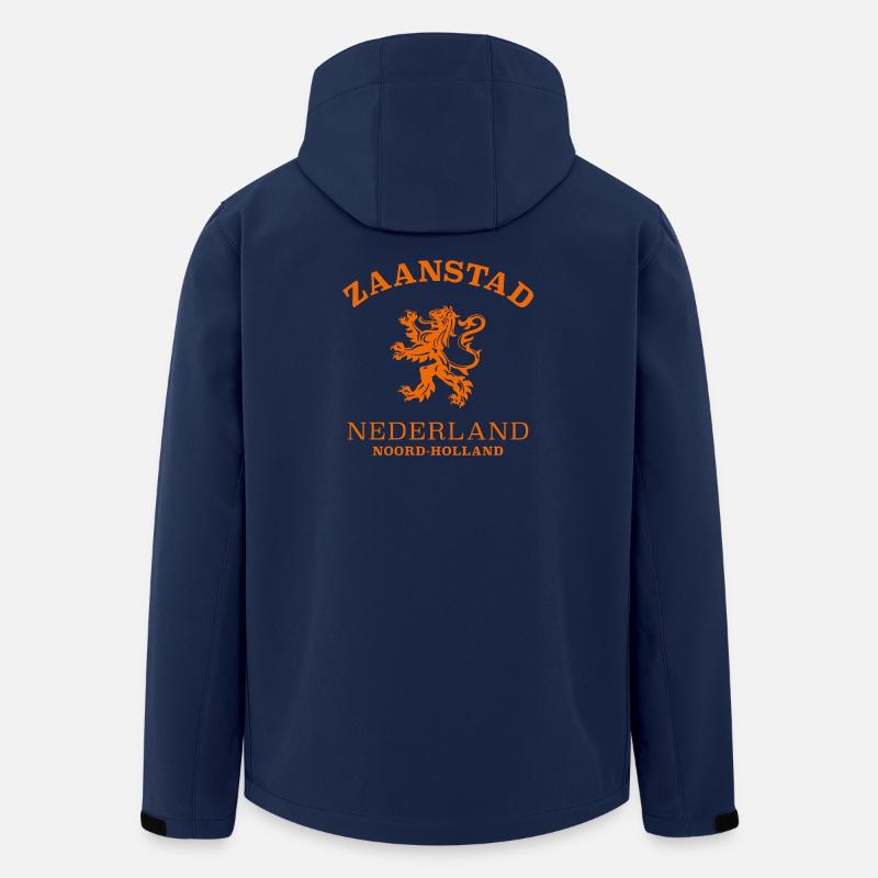 Zaanstad, Pays-Bas, Pays-Bas - Veste softshell homme en polyester recyclé Stanley/Stella - marine
