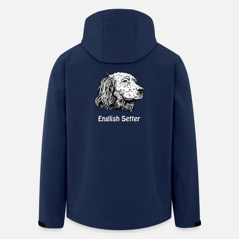 Ritratto del setter inglese - Giacca softshell riciclata Uomo Stanley/Stella Discoverer - navy