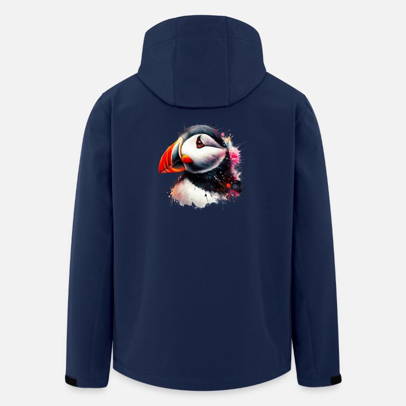 Papageitaucher - Recycelte Männer Softshell-Jacke von Stanley/Stella - Navy