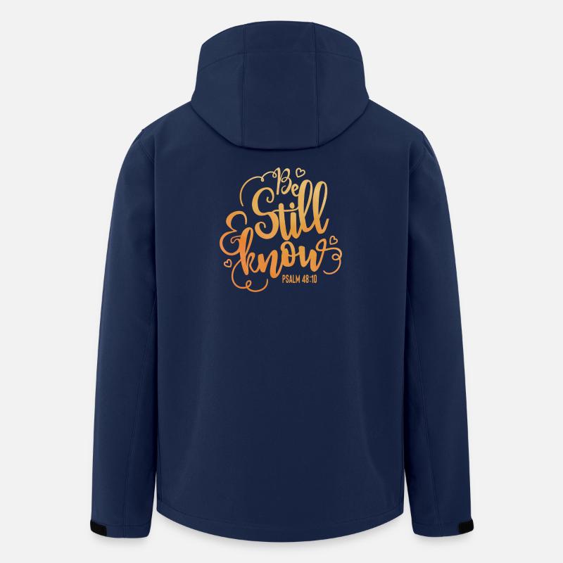 Restez tranquille et sachez - Veste softshell homme en polyester recyclé Stanley/Stella - marine