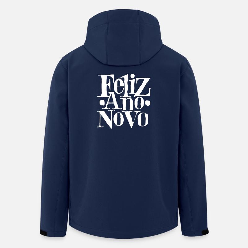 Feliz Ano Novo (dark) - Men’s Recycled Softshell Jacket by Stanley/Stella - navy