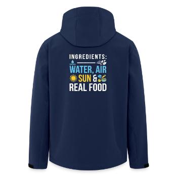 Ernährung Gesundheit Sport - Recycelte Männer Softshell-Jacke von Stanley/Stella - Navy - Hinten - AI Model Male 185 light (185cm)