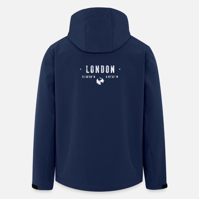 London - Recycelte Männer Softshell-Jacke von Stanley/Stella - Navy
