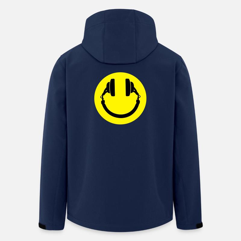 Kopfhörer smiley - Recycelte Männer Softshell-Jacke von Stanley/Stella - Navy