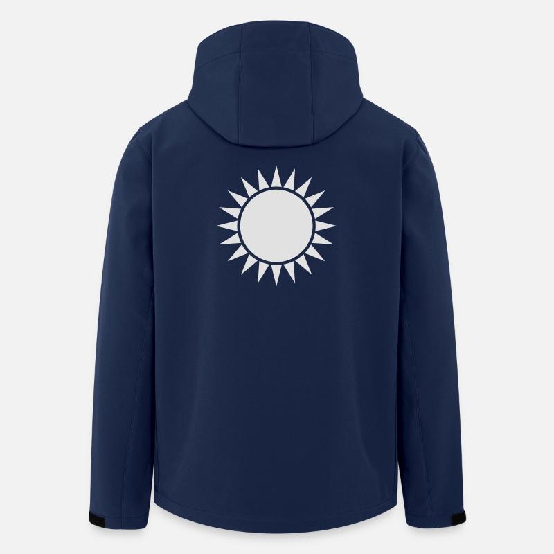 sonne weiss - Recycelte Männer Softshell-Jacke von Stanley/Stella - Navy