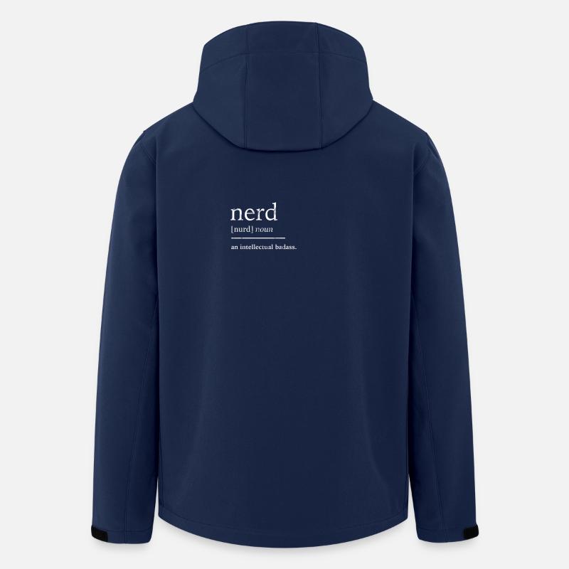Streber Nerd - Recycelte Männer Softshell-Jacke von Stanley/Stella - Navy