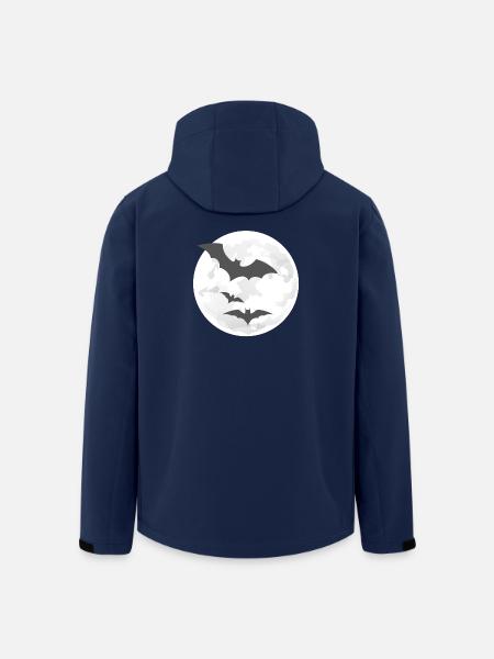 Nachtflug der Fledermäuse - Recycelte Männer Softshell-Jacke von Stanley/Stella - Navy