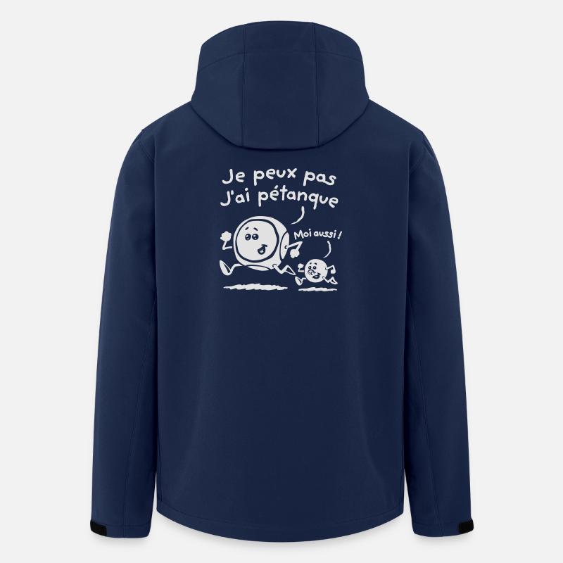 Ich habe petanque flex - Recycelte Männer Softshell-Jacke von Stanley/Stella - Navy