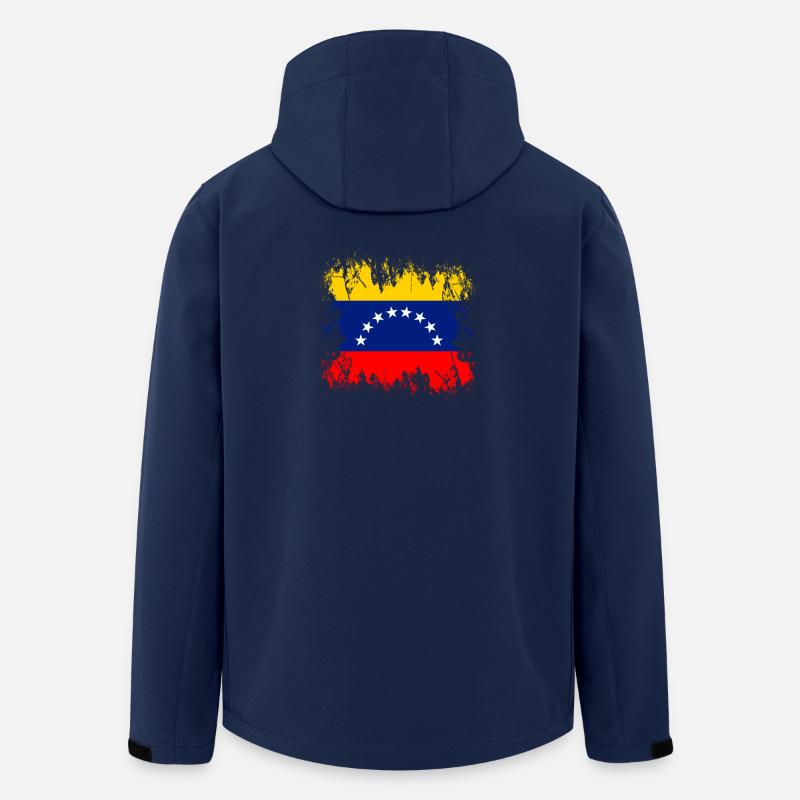 Venezuela (Venezuela) - Recycelte Männer Softshell-Jacke von Stanley/Stella - Navy