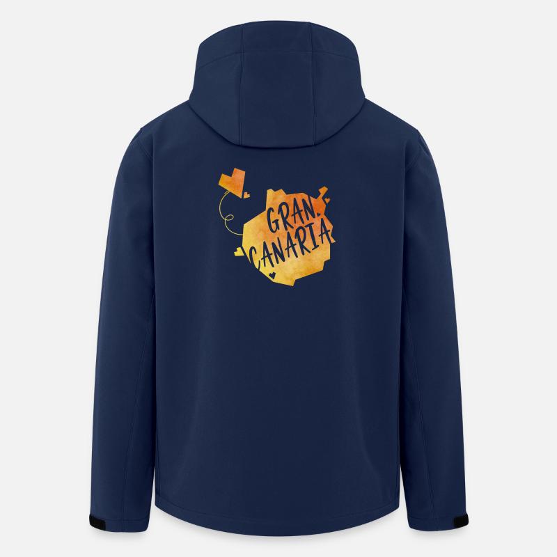 Gran Canaria - Recycelte Männer Softshell-Jacke von Stanley/Stella - Navy