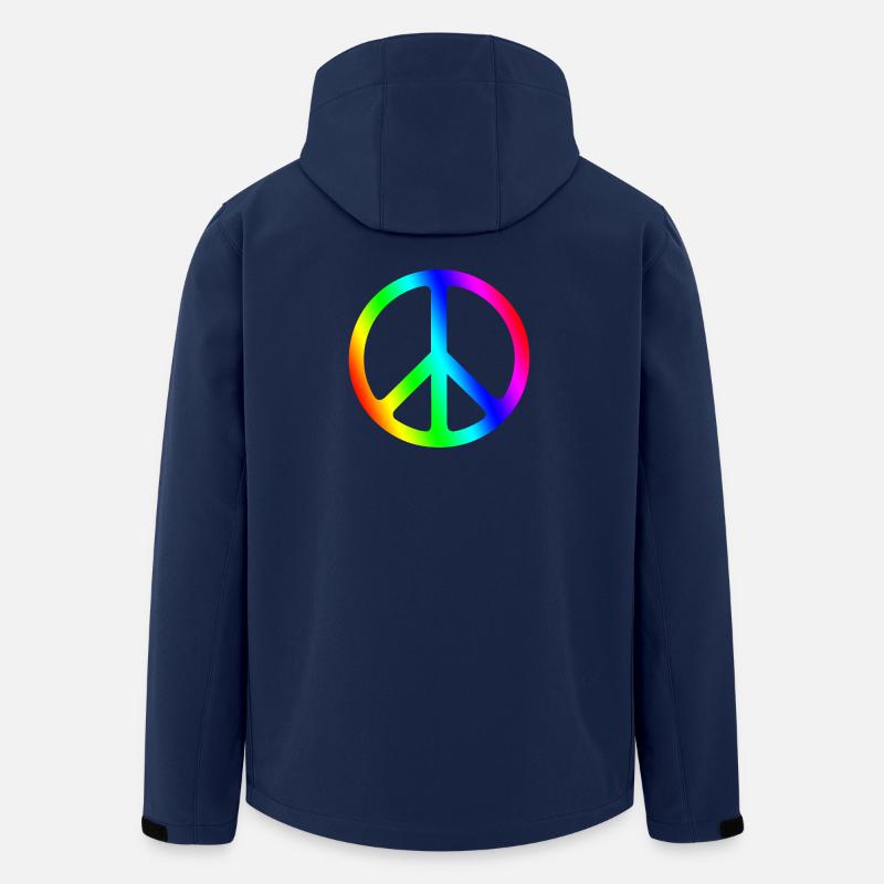 Peace - No war - Recycelte Männer Softshell-Jacke von Stanley/Stella - Navy