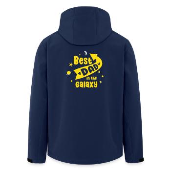Bester Vater in der Galaxie - Recycelte Männer Softshell-Jacke von Stanley/Stella - Navy - Hinten - AI Model Male 185 light (185cm)