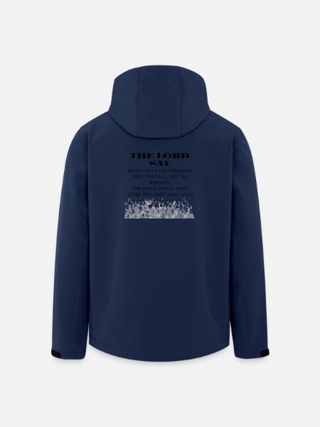 Bible Verse - Men’s Recycled Softshell Jacket by Stanley/Stella - navy