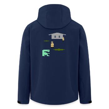Pixel ExtraTerrestre - Veste softshell homme en polyester recyclé Stanley/Stella - marine - Dos - AI Model Male 185 light (185cm)
