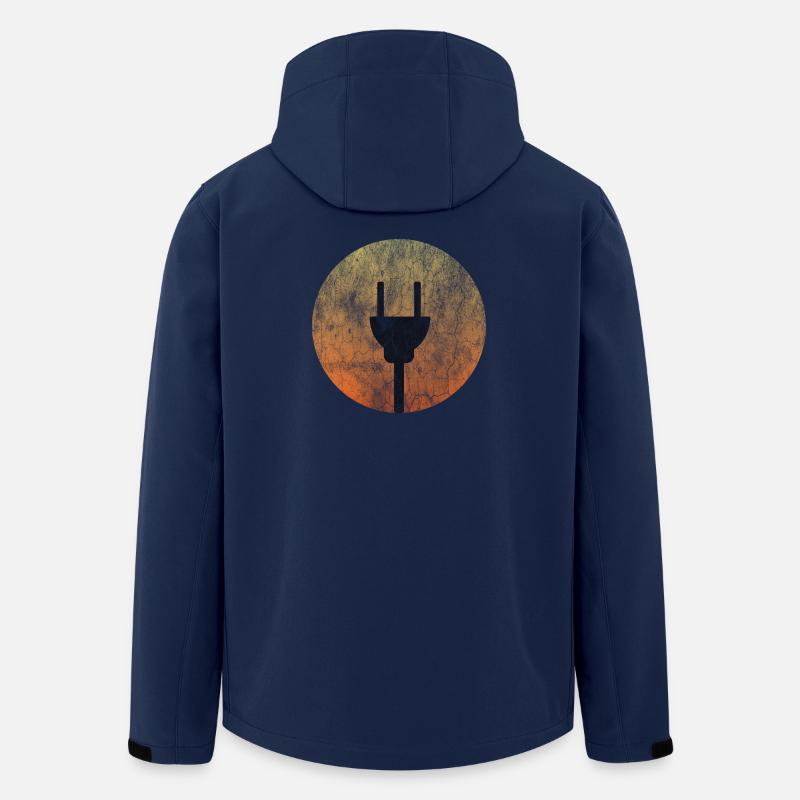 Solar Stecker - T-Shirt Design - Recycelte Männer Softshell-Jacke von Stanley/Stella - Navy