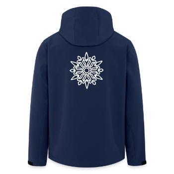 Christmas - Men’s Recycled Softshell Jacket by Stanley/Stella - navy - Back - AI Model Male 185 light (185cm)