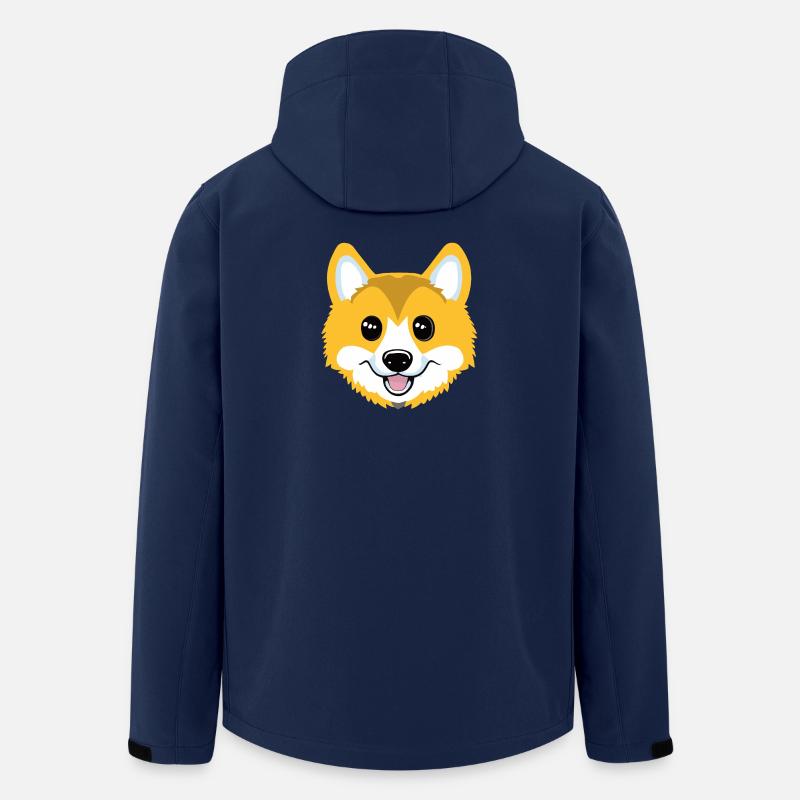 Corgi - Recycelte Männer Softshell-Jacke von Stanley/Stella - Navy
