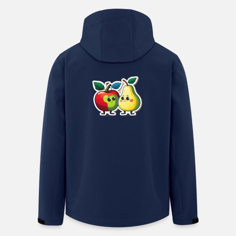 Apfel und Birne - Recycelte Männer Softshell-Jacke von Stanley/Stella - Navy
